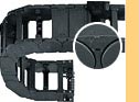 open and enclosed cable carriers