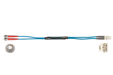 Câble fibre optique pour robots en TPE, dédié à la torsion, connecteur ST/LC