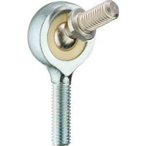 Rod end made of stainless steel with stainless steel pins, male thread