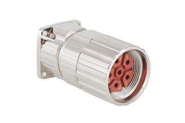 Standaard connector, serie B, M23 standaard doorvoer met koppelingsmoer