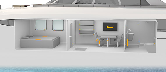 Solutions igus pour l'aménagement intérieur