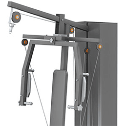 Trainingsapparaat voor vlinderbewegingen en het trainen van de brede rugspieren