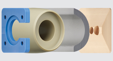 Différents composants fabriqués à partir d'ébauches iglidur