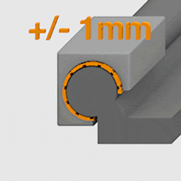 Hochflexibel - Länge und Breite bestimmen Sie