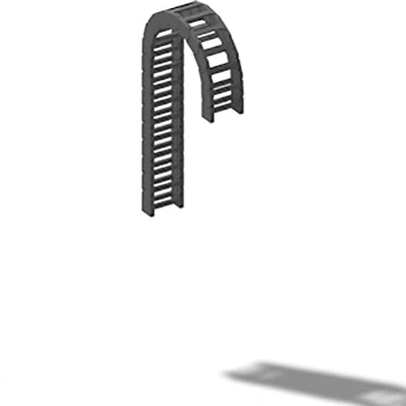 Chaîne porte-câbles à montage vertical