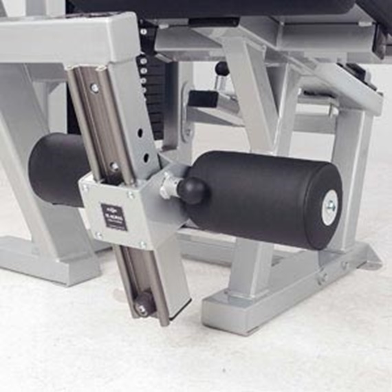 Leg press op fitnessapparatuur