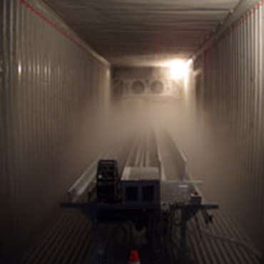 Test der chainflex®-Leitungen in der igus® Klimakammer