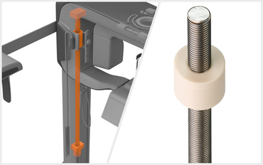 drysping in der Höhenverstellung