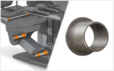 iglidur G Gleitlager in der Dental-Sitzmechanik
