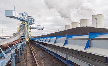 Bruinkoolgraafmachine met kabelrupsen van igus®