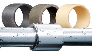 Glijlager en natte lineaire geleiding