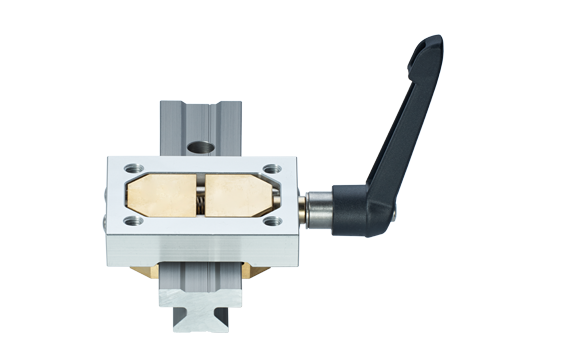 drylin T Klemmelement und Handklemmung für Linearschienenführung