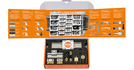 Boîte d'échantillons guidage linéaire drylin