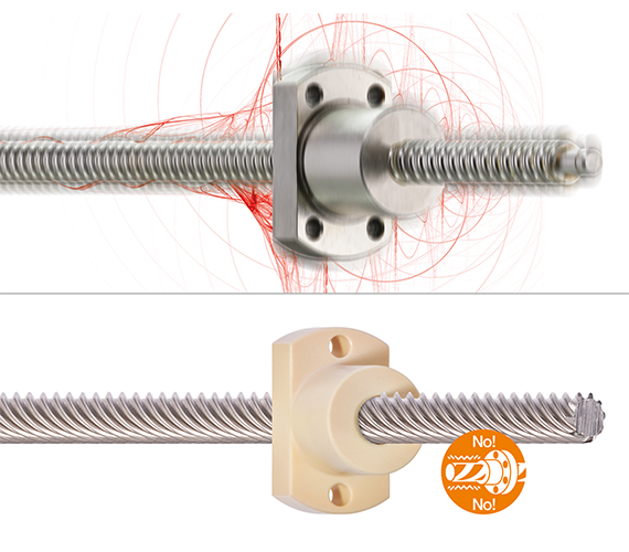 Geräuscharmer und vibrationsfreier Lauf