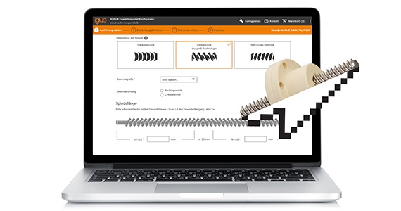 Gegenläufige Spindel