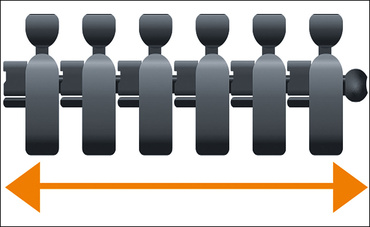 Chaîne porte-câbles pour meubles OCR