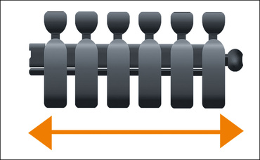 Chaîne porte-câbles pour meubles OCR