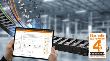 Individuele configuratie van igus® kabelrupsen