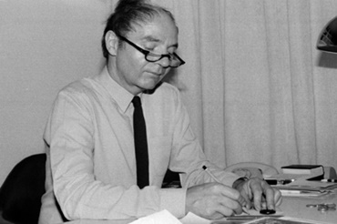 Günter Blase en 1964 dans son bureau chez igus