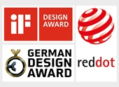 Logo's IF, Red Dot, German Design Award