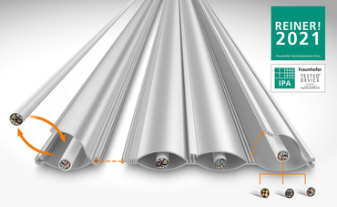 Flaches Kabelführungssystem e-skin® flat