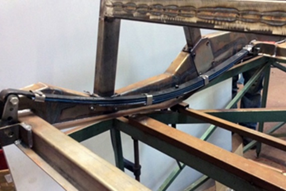 Blattfederung des Oldtimers