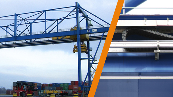 Grue à portique sur rail (RMG)