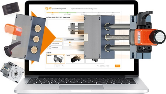 Linearachse mit Spindelantrieb von igus online konfigurieren