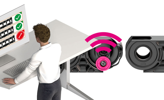 Chaîne à roulettes intelligente