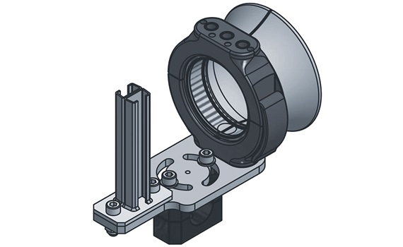 triflex R heavy duty aansluiting met radiusondersteuning, 3D
