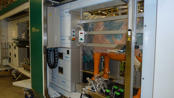 Melkroboter MiOne mit Energiekette