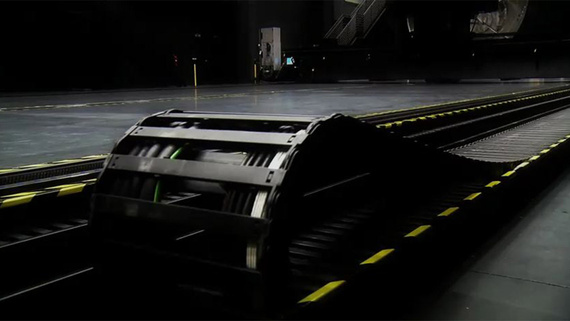 Rollenenergiekette in Testanlage