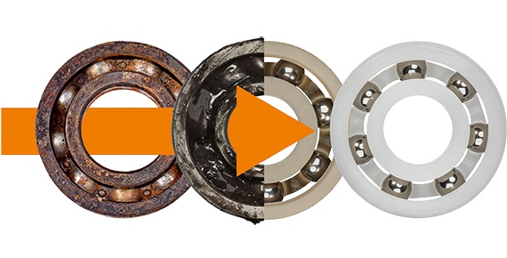 Techniek verbeteren, kosten verlagen met xiros® kunststof kogellagers